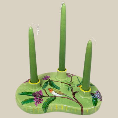 Kandelaar Groen Roodborstje