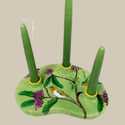 Kandelaar Groen Roodborstje