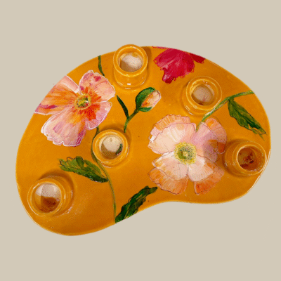 Kandelaar Oranje Poppy