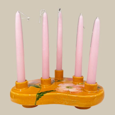 Kandelaar Oranje Poppy