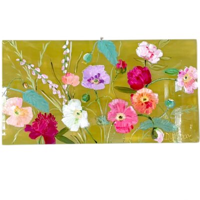 Schilderij Green Poppy