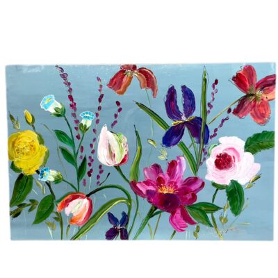 Schilderij Floral Sky