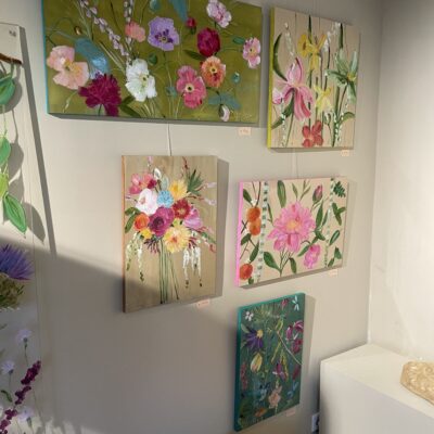 Schilderij Green Poppy