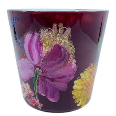 Geurkaars Flowers Bordeaux small