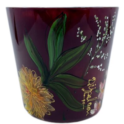 Geurkaars Flowers Bordeaux small