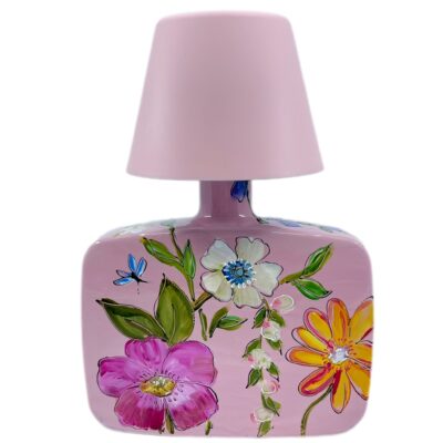 Tafellamp Pink Flowers 1