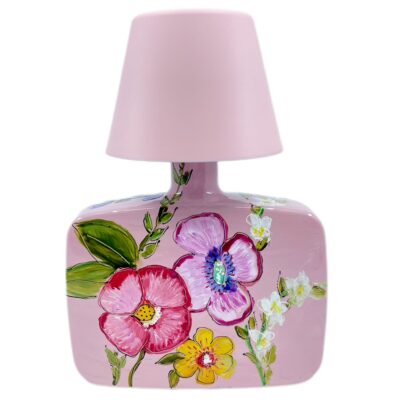 Tafellamp Pink Flowers 1