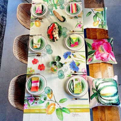 Tafelkleed Flowerfield Groen