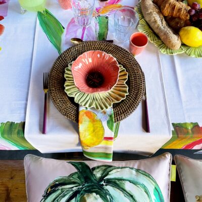 Tafelloperset: 2 stuks Off-white