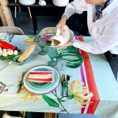 Tafelkleed Flowerfield Groen