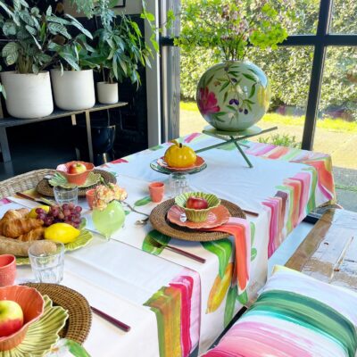 Tafelloperset: 2 stuks Off-white