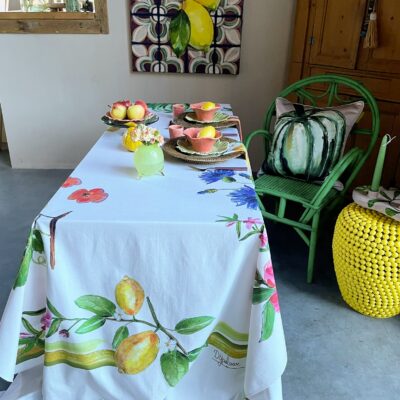 Tafelkleed Flowerfield Off-white