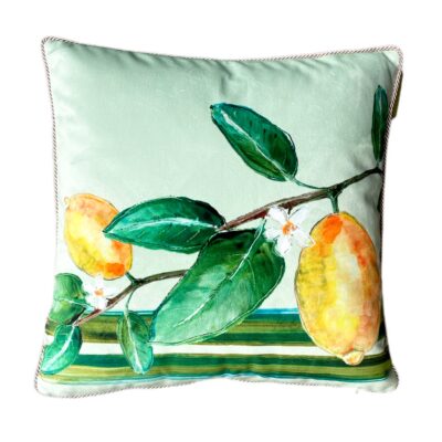 Kussen vierkant Lemon Stripe